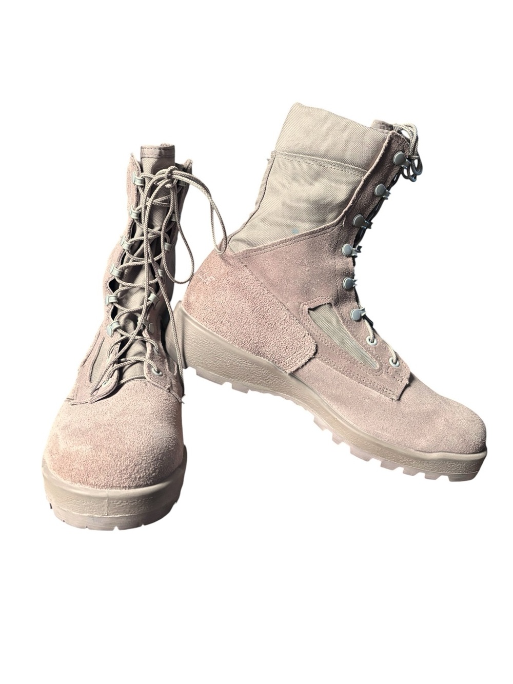 Rugged Belleville 390DES Unisex Desert Tan Military Combat Boots | Size 10